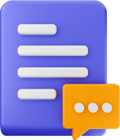 3d file chatting icon
