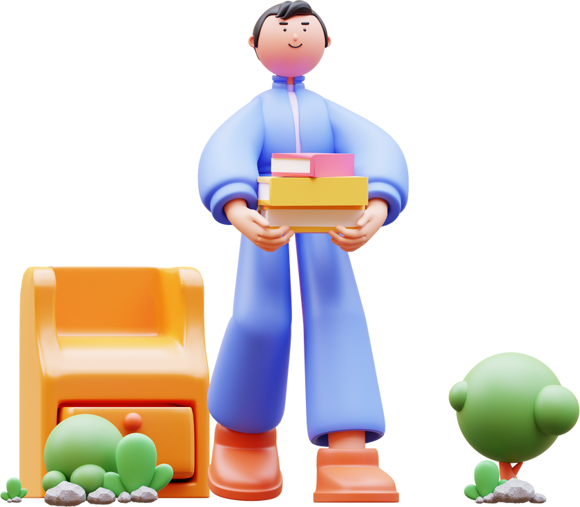 Bring Book 3D Character